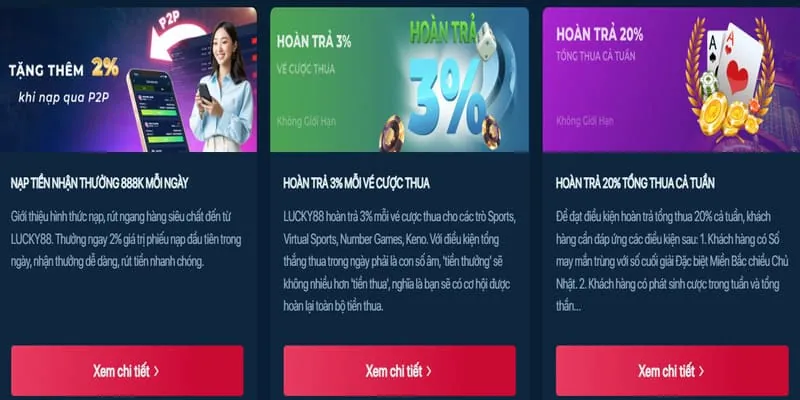Ưu đãi đặc biệt theo sự kiện